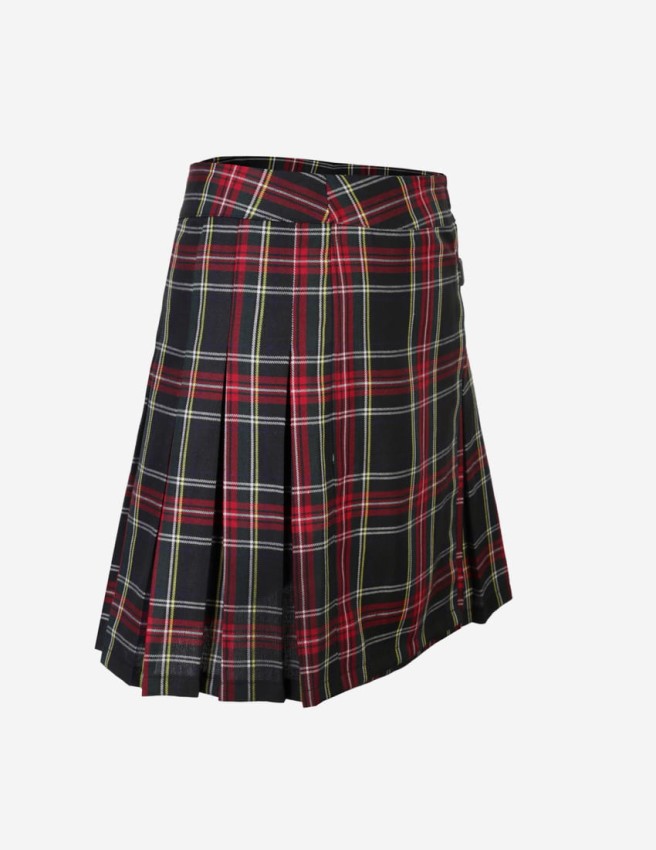 Spódnica mini plisowana w kratę