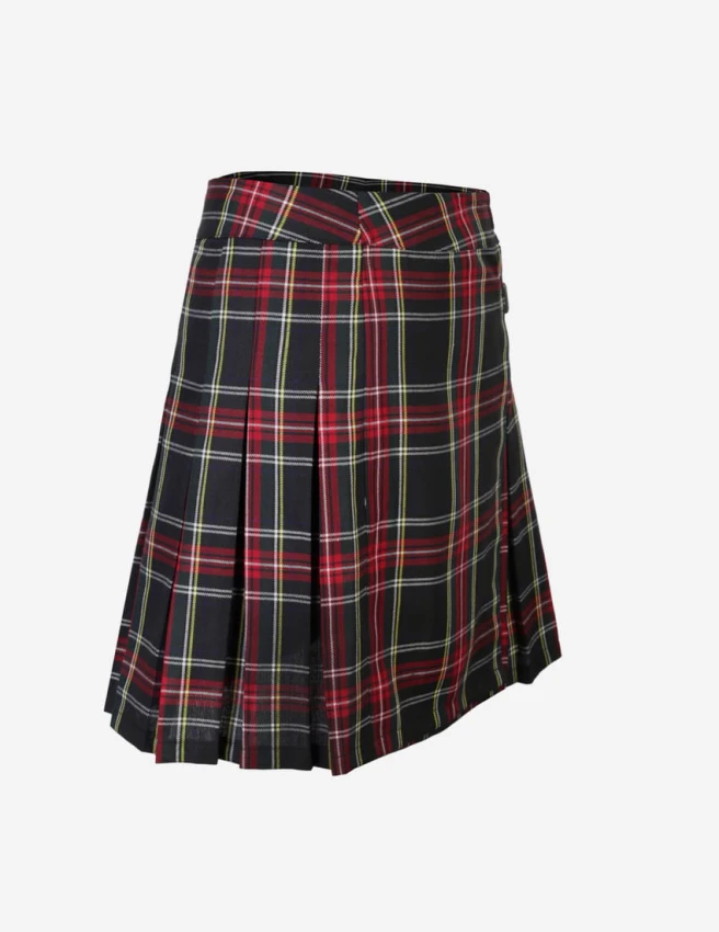 Spódnica mini plisowana w kratę