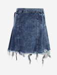 Spódnica mini plisowana z jeansu