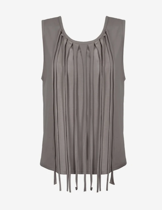 Tank top z frędzlami