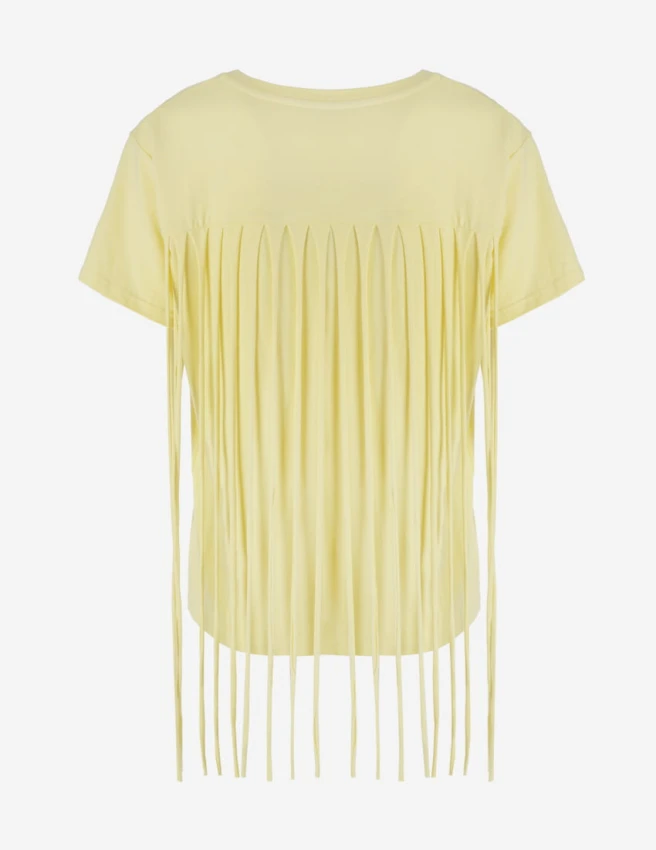 T-shirt z frędzlami
