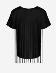 T-shirt z frędzlami