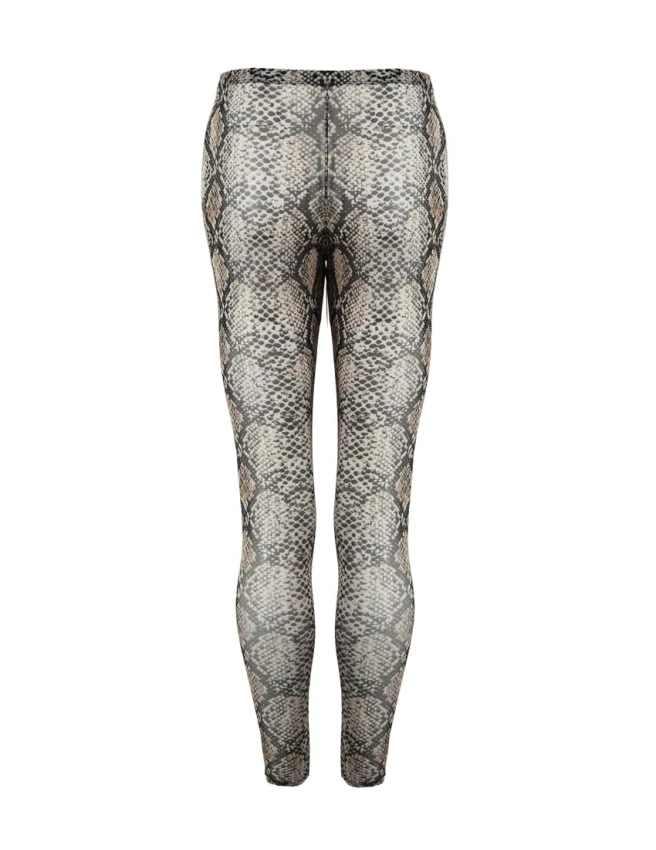Legginsy z siatki we wzór węża
