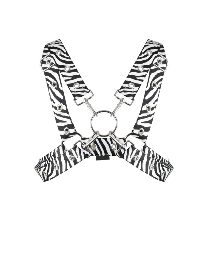 Uprząż z pasów zebra