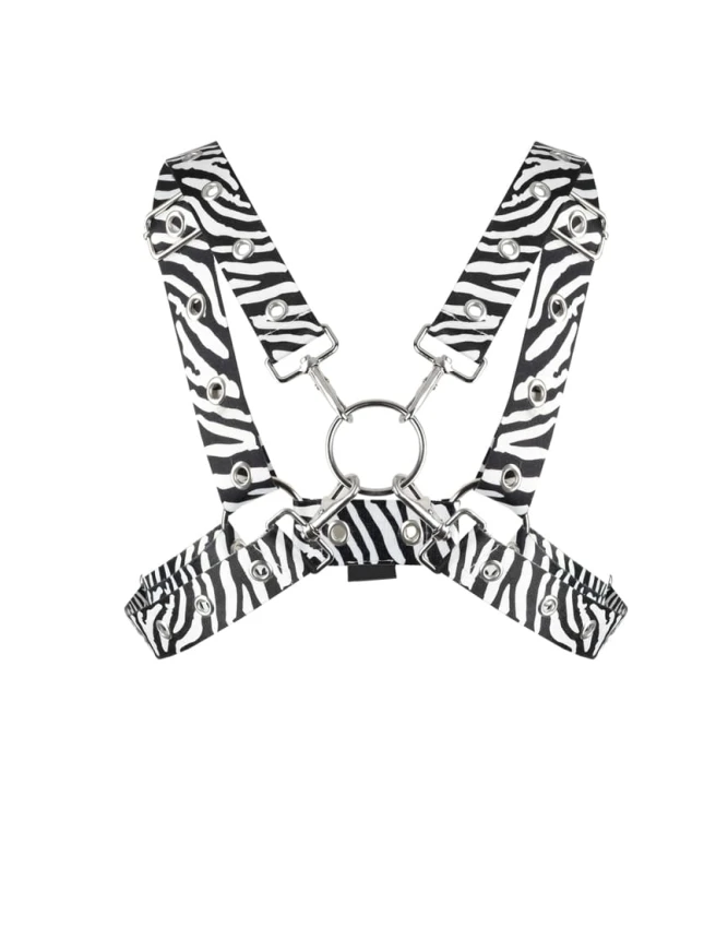 Uprząż z pasów zebra