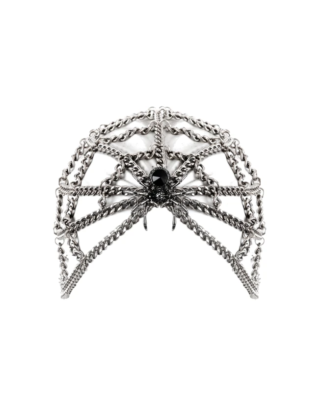 maska_czapka_z_lancuchow_pajeczyna_pajak_fetish_bdsm_goth_gothic_przod.jpg