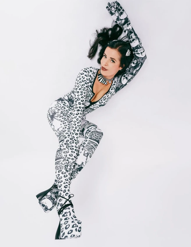 Catsuit z lycry