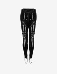 Legginsy z lacku z zamkiem