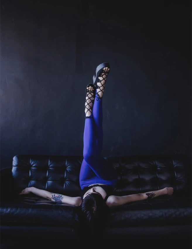 Legginsy z zamkiem z lycry