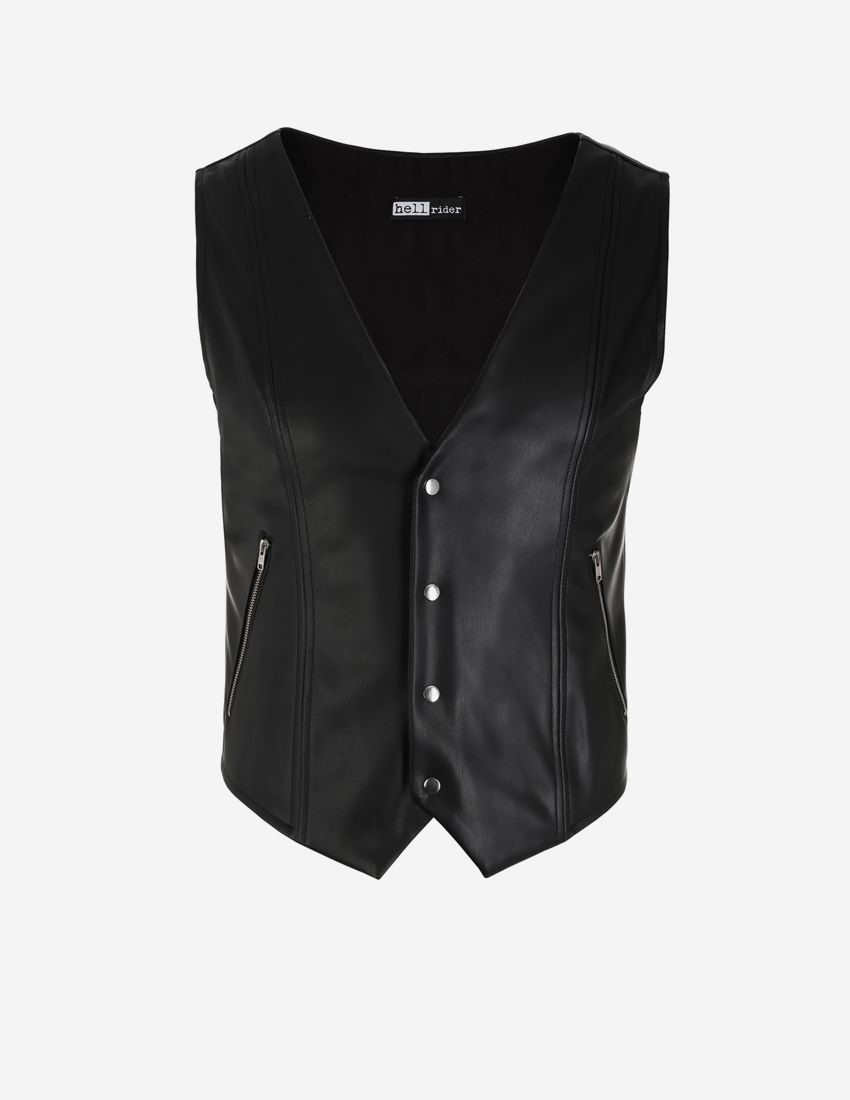 Eco-leather vest